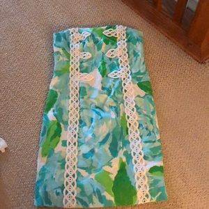 Lily Pulitzer never worn strapless dress